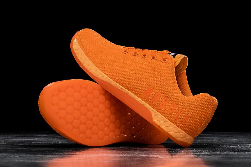 Men's Nobull Neon Orange Trainers Orange | SG L2422I